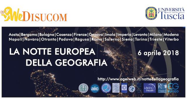 Notte Europea della Geografia anche all'Università degli Studi della Tuscia