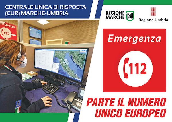 Numero unico di emergenza europeo 112, si comincia a Perugia e Orvieto