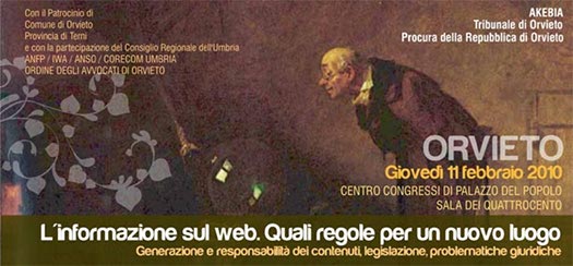 "L'informazione sul web. Quali regole per un nuovo luogo". Giovedì 11 febbraio a Palazzo del Popolo: una giornata con esperti d'eccezione sul più recente (e il più "misterioso") dei media 