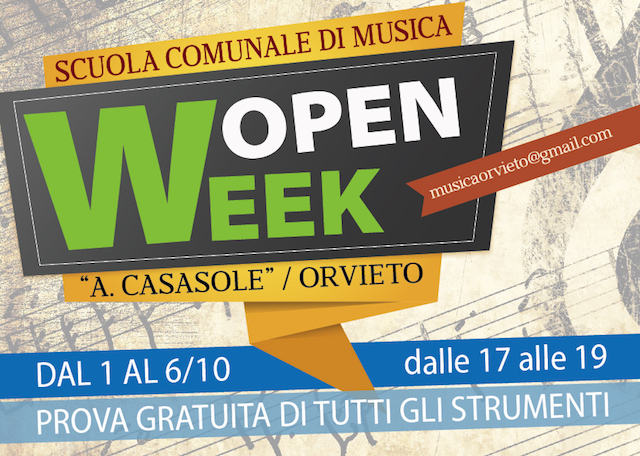 Open Week alla Scuola Comunale di Musica Adriano Casasole
