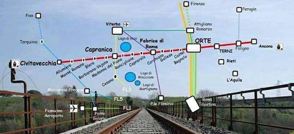 Comitato Ferrovia dei Due Mari: "Finalmente la fermata dell'Alta Velocità ad Orte"