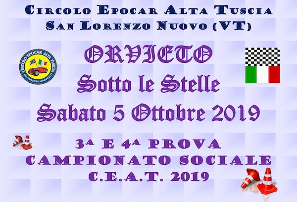 Sesta edizione per il raduno di auto storiche "Orvieto sotto le Stelle"