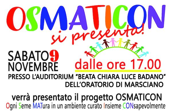 "Osmaticon si presenta!" all'Auditorium "Beata Chiara Luce Badano"