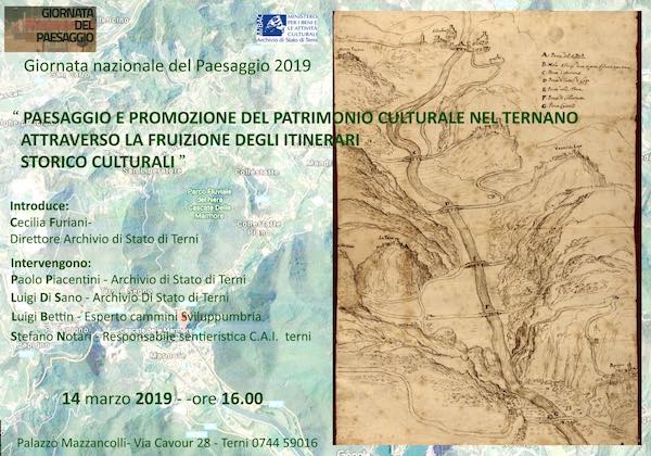 "Paesaggio e promozione del patrimonio culturale nel Ternano"