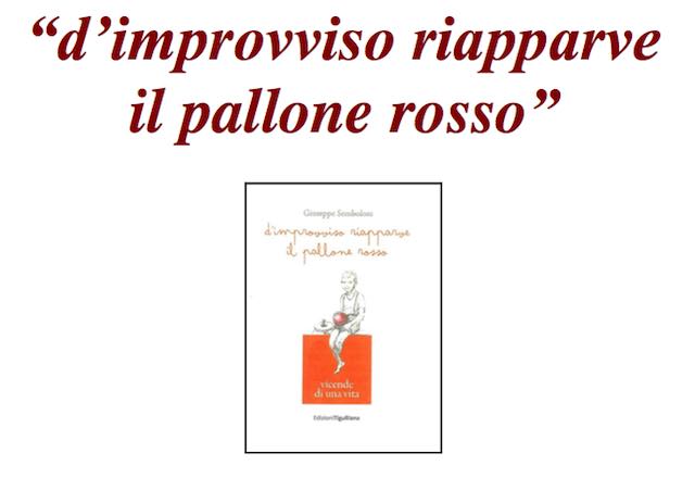 Giuseppe Semboloni presenta il libro "D'improvviso riapparve il pallone rosso"
