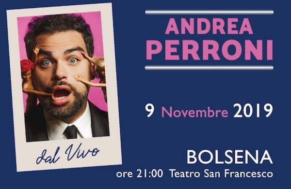 Al Teatro San Francesco, lo spettacolo "Dal Vivo" di Andrea Perroni