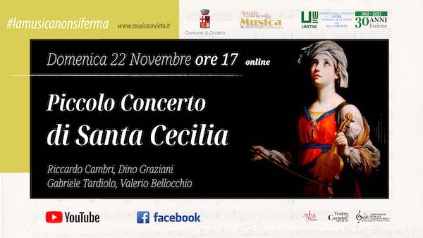 Online il Piccolo Concerto di Santa Cecilia 2020