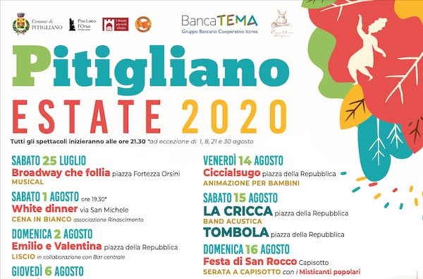 Cena in bianco, opera e tanto cabaret nel cartellone degli eventi estivi