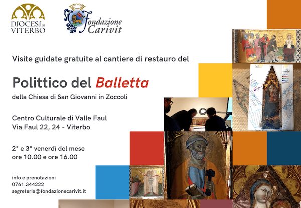 Visite gratuite al cantiere di restauro del Polittico del Balletta
