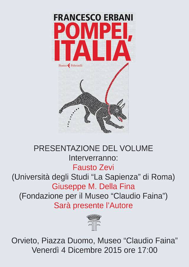 Francesco Erbani presenta il volume "Pompei, Italia"