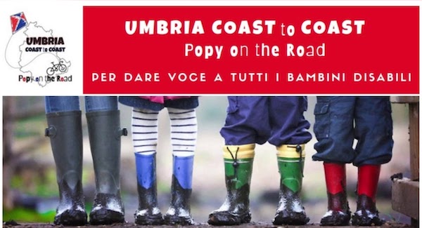 "Umbria Coast to Coast", 25 tappe per Popy e tutti i bambini con disabilità