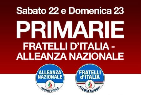 Primarie Fratelli d'Italia-Alleanza Nazionale, ecco dove e quando si vota