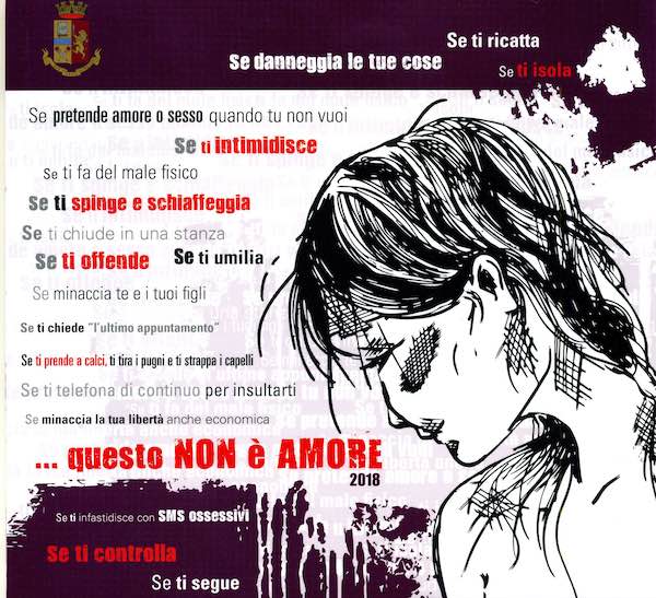 "Questo non è amore". Stand in Questura per informazioni e supporto