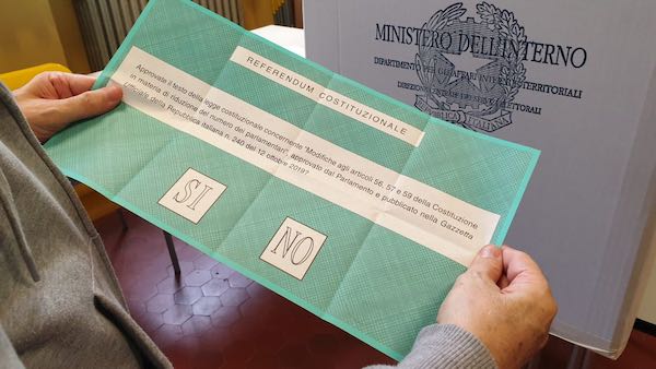 Referendum, a Orvieto il Sì ha ottenuto 4.889 voti (65,26%), il No 2.603 voti (34,74%)