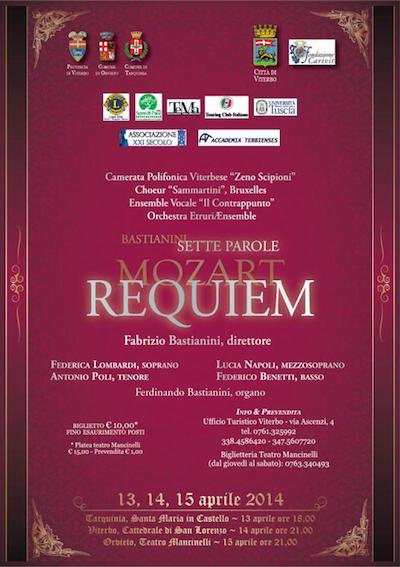 Al Teatro Mancinelli di Orvieto l'opera "Sette parole" di Fabrizio Bastianini e il "Requiem" di Mozart