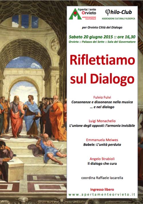 Philo-Club e ApertaMenteOrvieto insieme per "Riflettiamo sul Dialogo"
