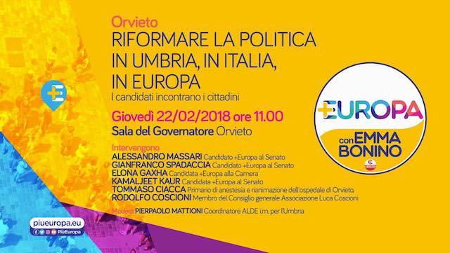 Al Palazzo dei Sette "Riformare la politica in Umbria, in Italia, in Europa"