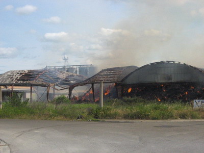 Incendio alla Romana Farine