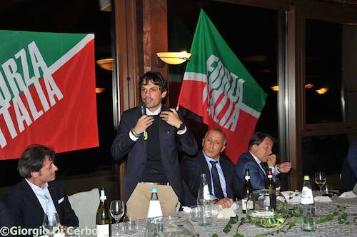 Il sindaco di Perugia Andrea Romizi all'incontro del Club Forza Silvio Orvieto