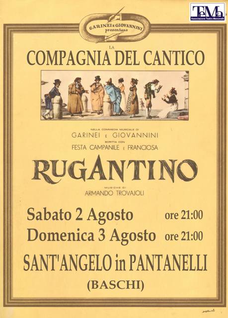 La Compagnia del Cantico porta in scena "Rugantino"