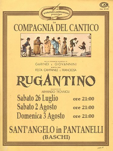 Sabato 26 luglio in scena a Pantanelli di Baschi la "prova aperta" del musical Rugantino