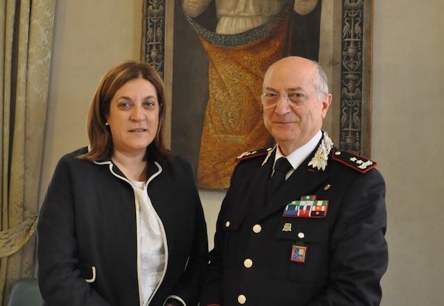 Saluto di commiato in Regione per il comandante della Legione Carabinieri Umbria