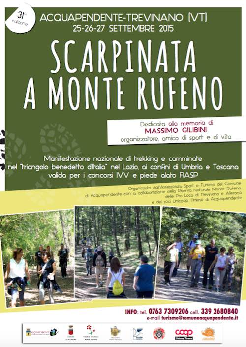 "Scarpinata a Monte Rufeno". A piedi nel verde, nel nome di Massimo Gilibini