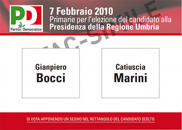 Domenica 7 febbraio: Primarie del PD dalle 8,00 alle 22,00