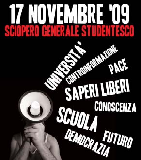 17 novembre. Giornata mondiale degli studenti. Manifestazione ad Orvieto per il diritto allo studio
