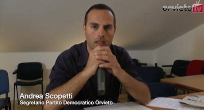 [Video] Andrea Scopetti illustra i progetti del Pd per le prossime elezioni amministrative di Orvieto