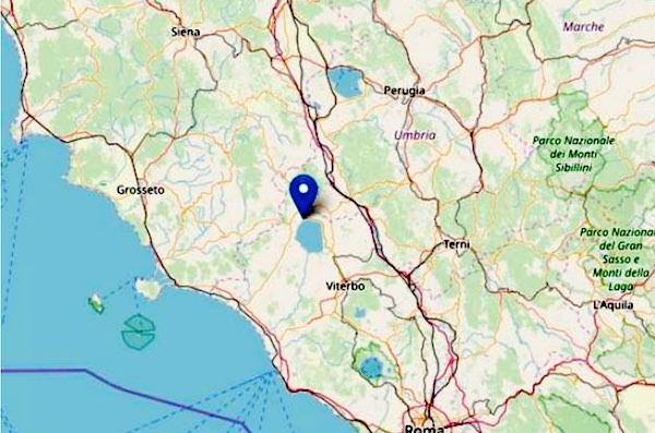 Avvertite scosse di terremoto nell'Alto Lazio
