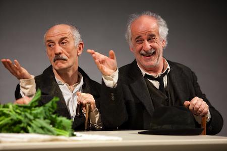 Toni e Peppe Servillo sul palco del Teatro Mancinelli di Orvieto con "Le voci dentro"