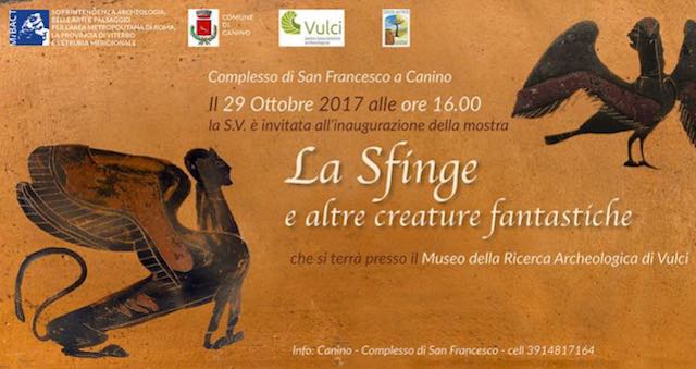 "La Sfinge e altre creature fantastiche" vanno in mostra nel complesso di San Francesco