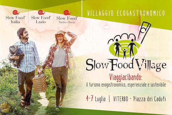 "Slow Food Village". Viaggio eco-gastronomico per gustare i cibi d'Italia