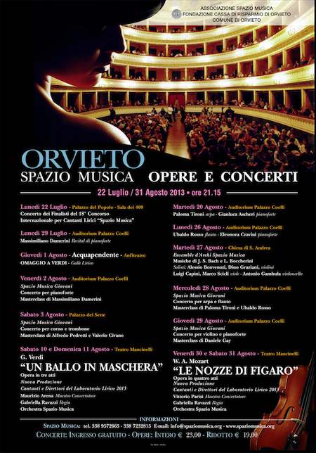 Torna Orvieto Spazio Musica, opere e concerti per tutta l'estate