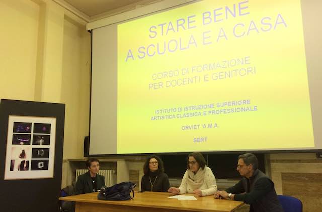 Sei incontri per "Stare bene a scuola e a casa". Via al corso promosso da Iisacp, Orviet'Ama e Sert