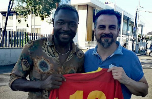 Il centrocampista camerunense Steeve Gerard Fankà all'Asd Pro Ficulle