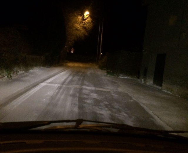 Fiocchi di neve sull'Orvietano. Pericolo ghiaccio: circoli stradali in pre allerta