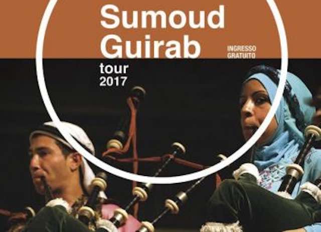 "Sumoud Guirab", le cornamuse palestinesi al "Festival del mondo in comune"