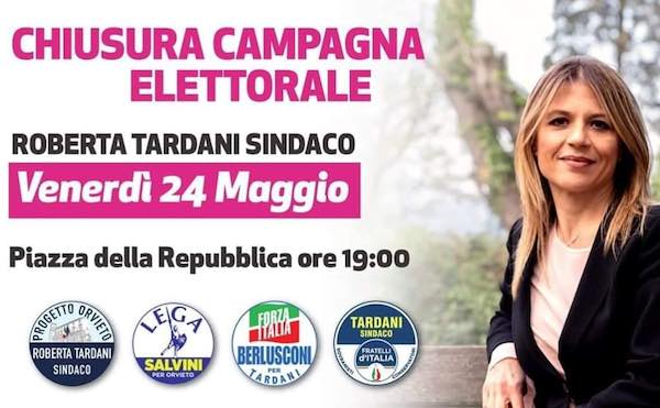 Tardani chiude la campagna elettorale in Piazza della Repubblica