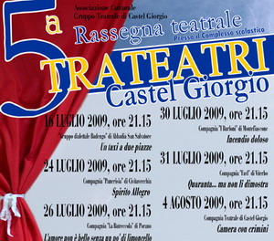 A Castel Giorgio la V edizione della Rassegna teatrale "Trateatri"