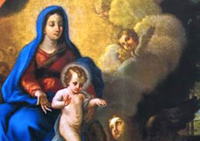 "Madonna con Bambino appare a San Filippo Neri", il dipinto su tela torna a splendere