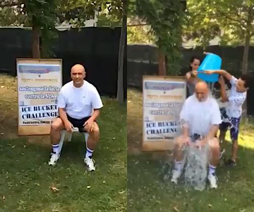 L'Ice Bucket Challenge contagia i sindaci: Terzino bagnato nomina Germani e l'ex Tiracorrendo