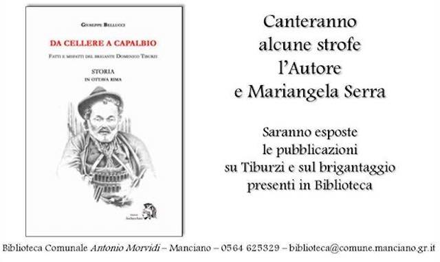 Si presenta "Da Cellere a Capalbio. Fatti e misfatti del brigante Domenico Tiburzi"