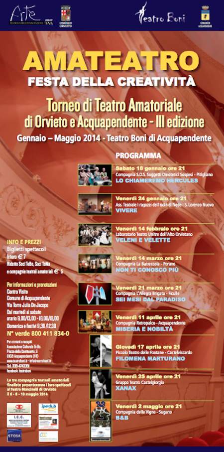 Terzo torneo di teatro amatoriale di Orvieto e Acquapendente