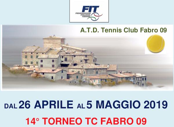 Via al Torneo TC Fabro 09 - Singolare Maschile 3° e 4° Categoria