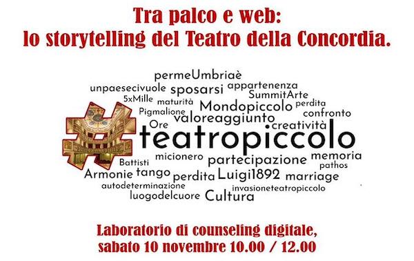 "Tra palco e web: lo storytelling del Teatro della Concordia"