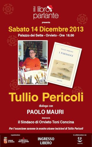 Al Libro Parlante, Tullio Pericoli dialoga con Paolo Mauri. In mostra, alcune incisioni