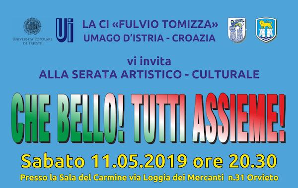 "Che bello! Tutti Assieme!". Spettacolo in dialetto istro-veneto al Carmine