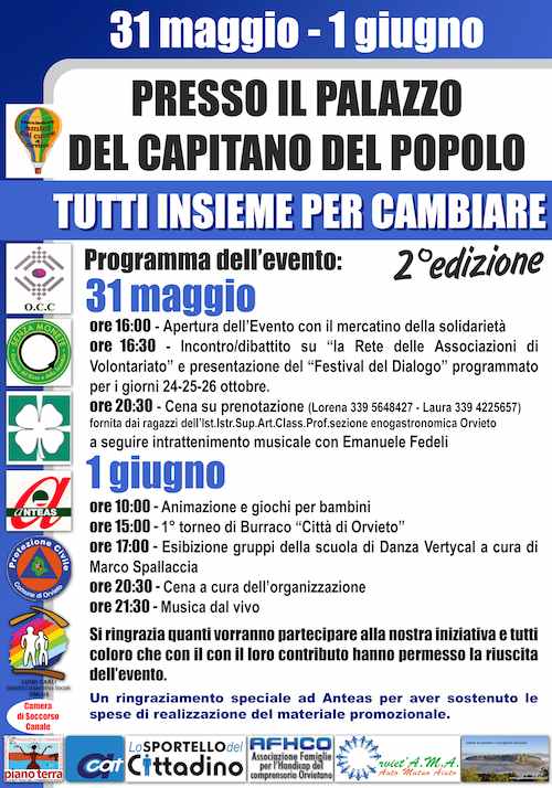 Al Palazzo del Popolo "Tutti insieme per cambiare"